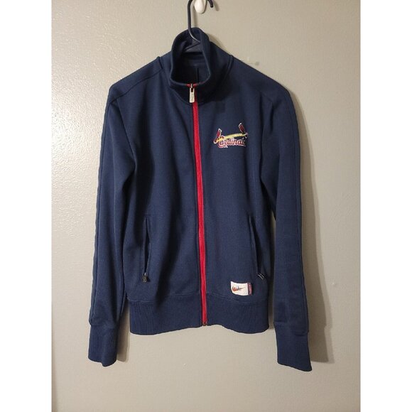 Nike Cooperstown Collection Blue Full Zip Jacket ST. Louis Cardinals Size M
